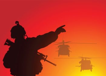 military helicopter